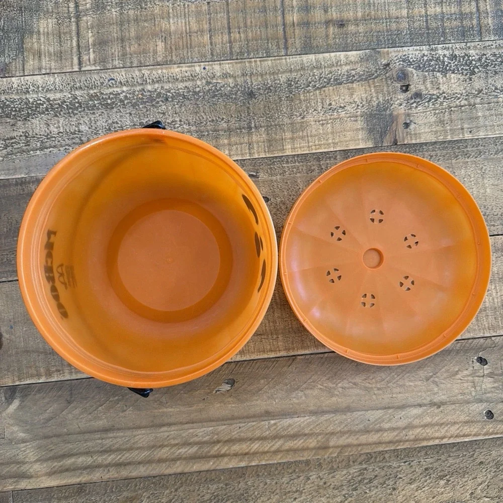 Vintage 1986 McDonald's McBoo Candy Boo Bucket Halloween Pumpkin Happy Meal Pail
